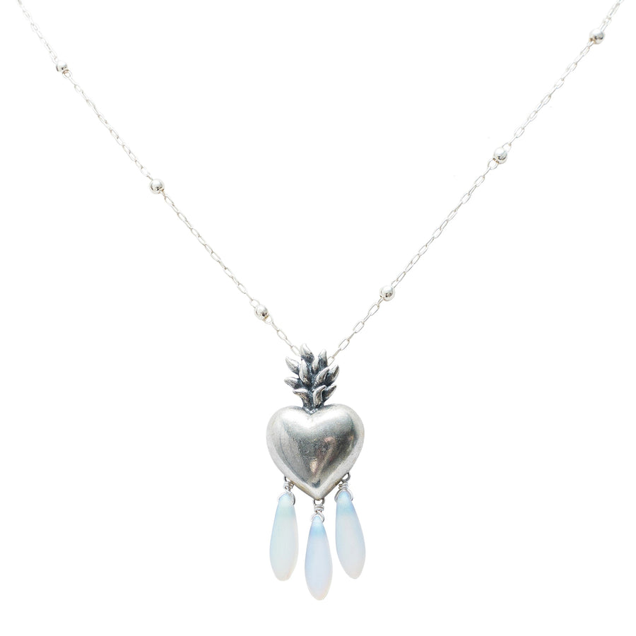 Dije Mi Corazón es Fuego, joya de plata .925 – Gabriela Sánchez (vista 2)