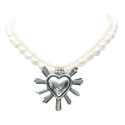 Collar Abrázame Mucho, joya de plata .925, con perla – Gabriela Sánchez