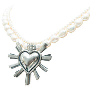 Collar Abrázame Mucho, joya de plata .925, con perla – Gabriela Sánchez (vista 3)