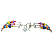 Collar Catrina Reina Mexicana, joya de plata .925, con ámbar y coral – Gabriela Sánchez (vista 4)