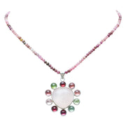 Collar Rosa Perfecto, joya de plata .925, con turmalina – Gabriela Sánchez