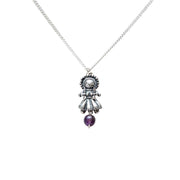 Dije Muñeca Mini con Amatista, joya de plata .925 – Gabriela Sánchez