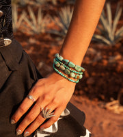Pulsera Piel de Turquesa, joya de plata .925 – Gabriela Sánchez