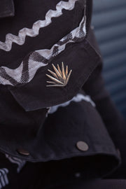 Pin de Agave Realista, joya de plata .925 – Gabriela Sánchez (vista 6)