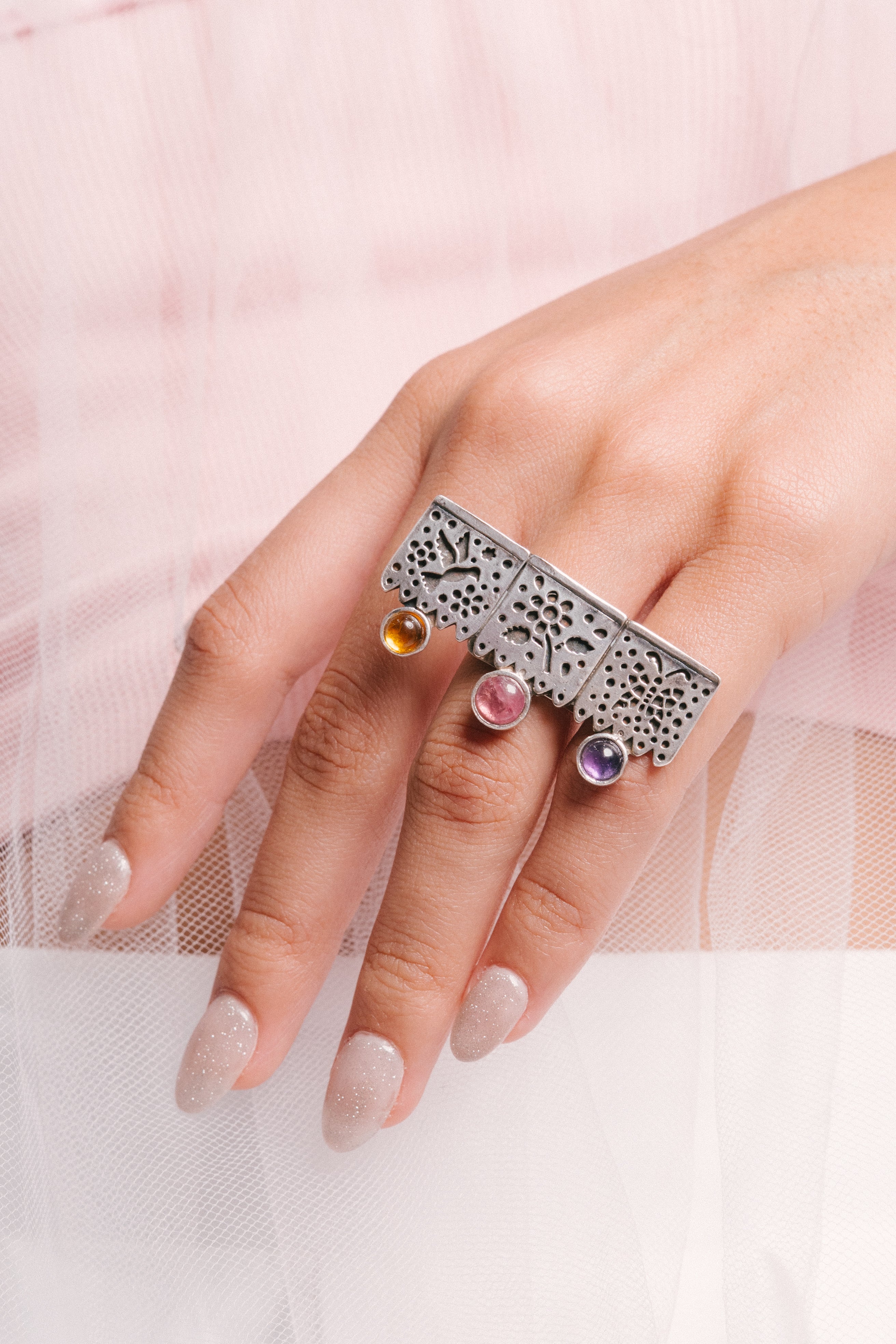 Anillo Fiesta de Colores, joya de plata .925 – Gabriela Sánchez