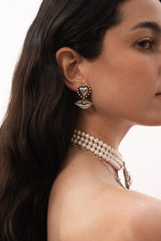 Aretes Corazón Enamorado, joya de plata .925 – Gabriela Sánchez (vista 2)