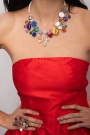 Collar Cielo de Domingo, joya de plata .925, con citrina y gemas de colores – Gabriela Sánchez (vista 10)