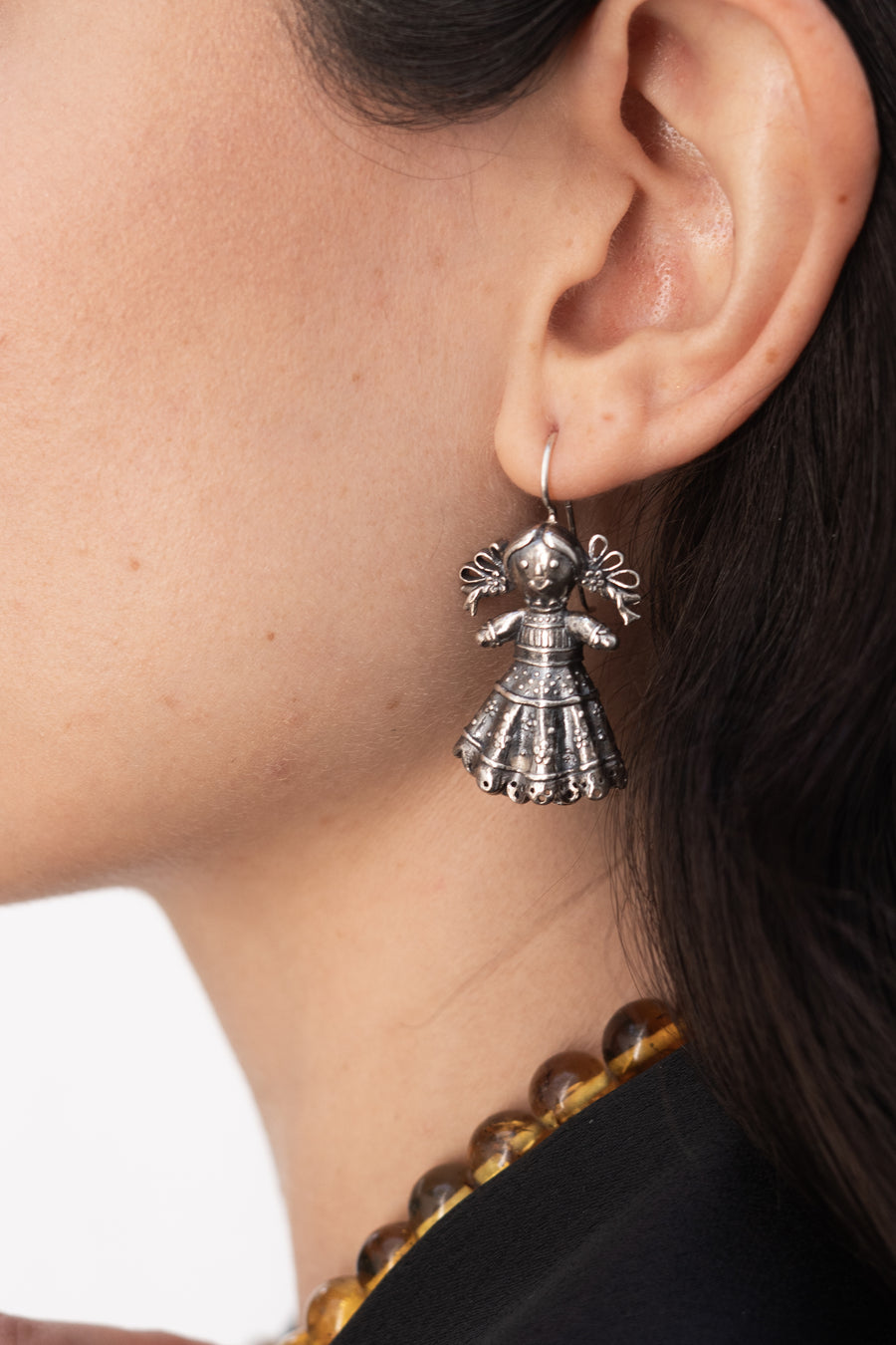 Aretes Mi Niña y Mi Niño, joya de plata .925 – Gabriela Sánchez (vista 3)