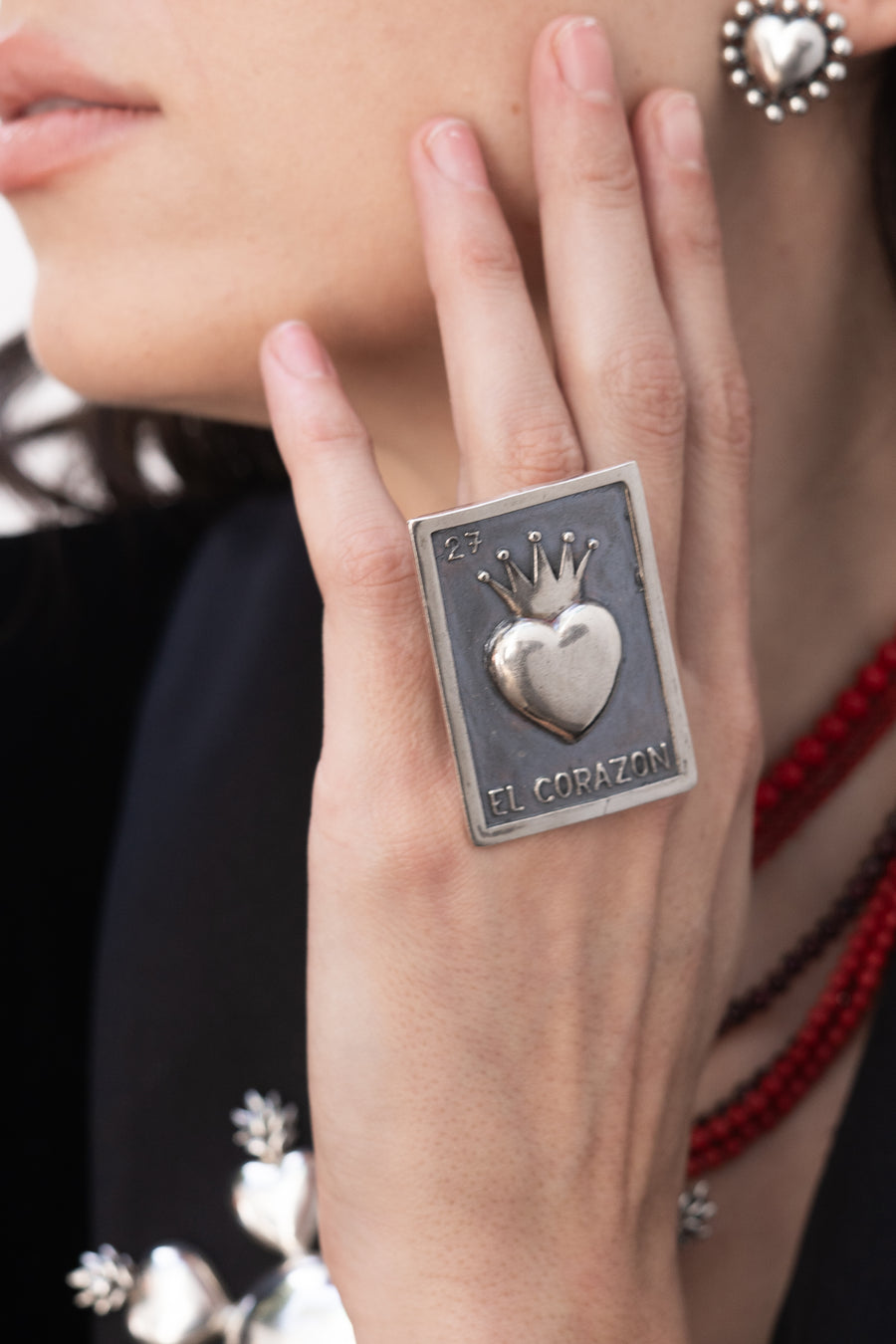 Anillo Carta Corazón, joya de plata .925 – Gabriela Sánchez (vista 6)