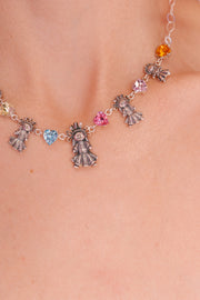 Gargantilla Arcoíris de Muñeca, joya de plata .925, con cristal Swarovski – Gabriela Sánchez (vista 4)
