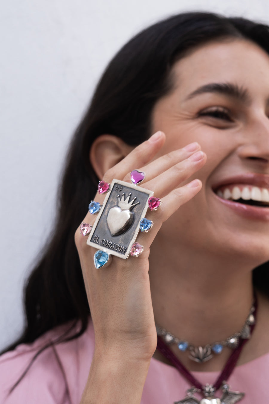 Anillo La Carta de Amor, joya de plata .925, con cristal Swarovski – Gabriela Sánchez (vista 4)