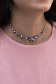Gargantilla Amor Celeste, joya de plata .925, con cristal Swarovski – Gabriela Sánchez (vista 3)