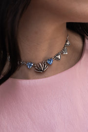 Gargantilla Amor Celeste, joya de plata .925, con cristal Swarovski – Gabriela Sánchez (vista 4)