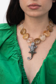 Collar Camino a la Transformación, joya de plata .925, con citrina – Gabriela Sánchez (vista 4)