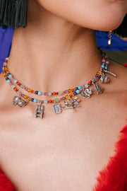 Choker Amo la Vida de Paseo Multicolor, joya de plata .925 – Gabriela Sánchez (vista 2)