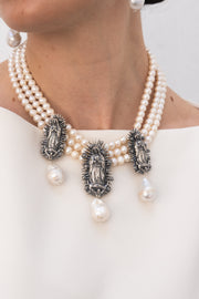Collar Lupita, joya de plata .925, con perla – Gabriela Sánchez (vista 5)