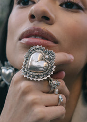 Anillo Corazón Ardiente, joya de plata .925 – Gabriela Sánchez (vista 3)