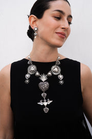 Aretes Llena de Amor con Perla, joya de plata .925 – Gabriela Sánchez (vista 2)