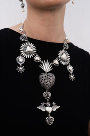 Collar Fervor Mexicano, joya de plata .925, con perla – Gabriela Sánchez (vista 4)
