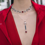 Dije Reina Corazón, joya de plata .925, con cristal Swarovski – Gabriela Sánchez