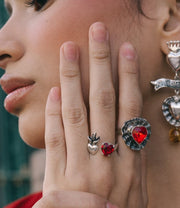 Anillo Querida Aries, joya de plata .925, con cristal Swarovski – Gabriela Sánchez (vista 4)