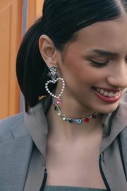 Gargantilla Corazones de la Suerte, joya de plata .925, con cristal Swarovski – Gabriela Sánchez (vista 3)