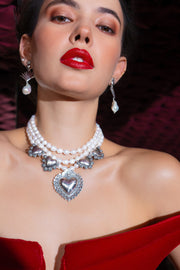 Aretes Agave Rosario, joya de plata .925, con perla – Gabriela Sánchez (vista 5)