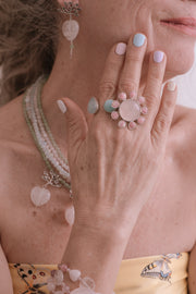 Anillo Cariño de Mamá, joya de plata .925, con cuarzo y rodocosita – Gabriela Sánchez (vista 7)