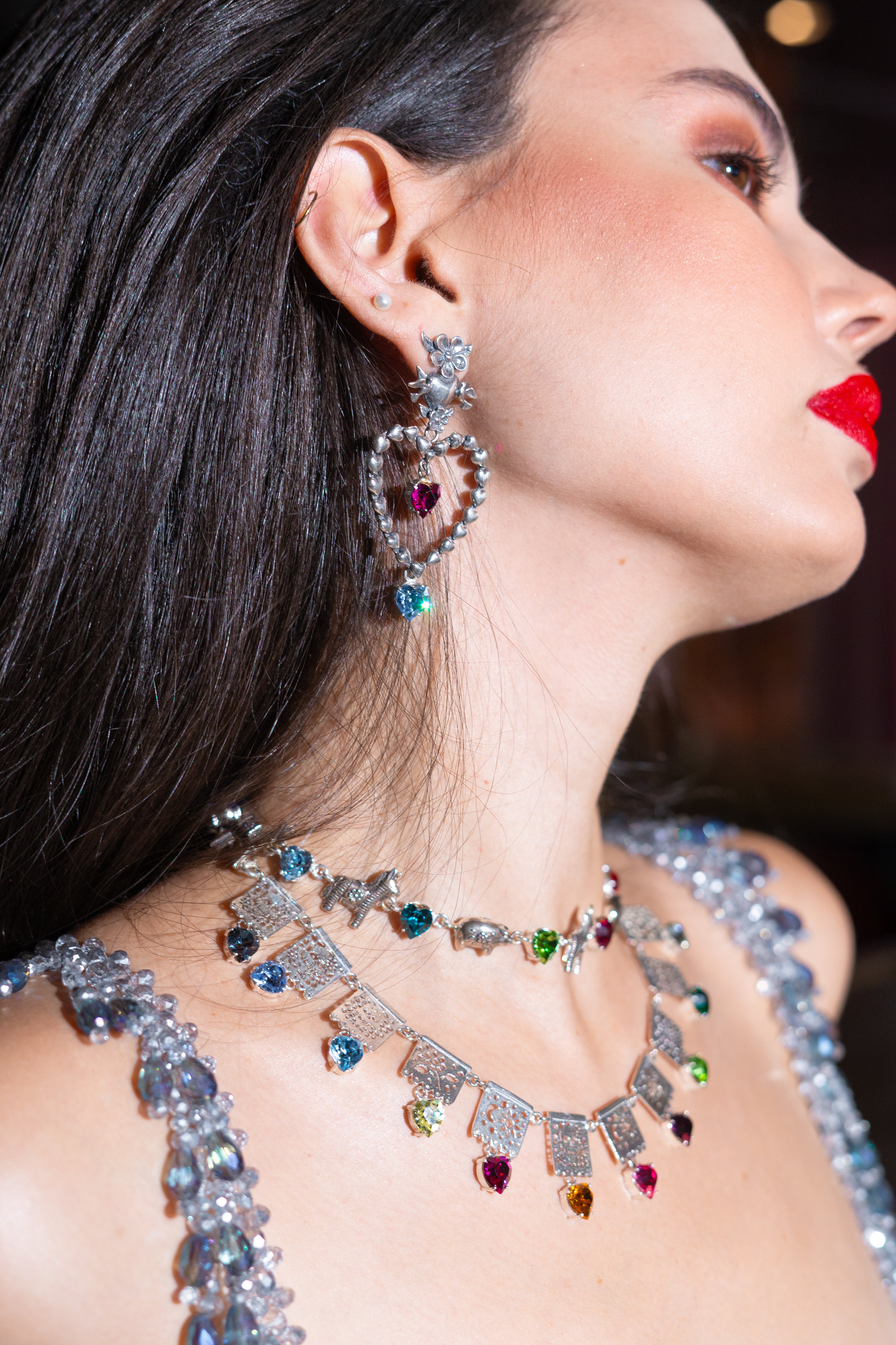 Gargantilla Burrito Sabanero, joya de plata .925, con cristal Swarovski – Gabriela Sánchez