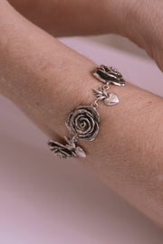 Brazalete Rosa Pasión, joya de plata .925 – Gabriela Sánchez