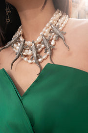 Collar María Bonita, joya de plata .925, con perla – Gabriela Sánchez (vista 5)