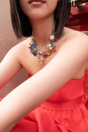 Collar Cielo de Domingo, joya de plata .925, con citrina y gemas de colores – Gabriela Sánchez (vista 5)