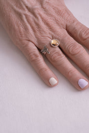Anillo Pequeño Vuelo, joya de plata .925, con ámbar – Gabriela Sánchez (vista 6)