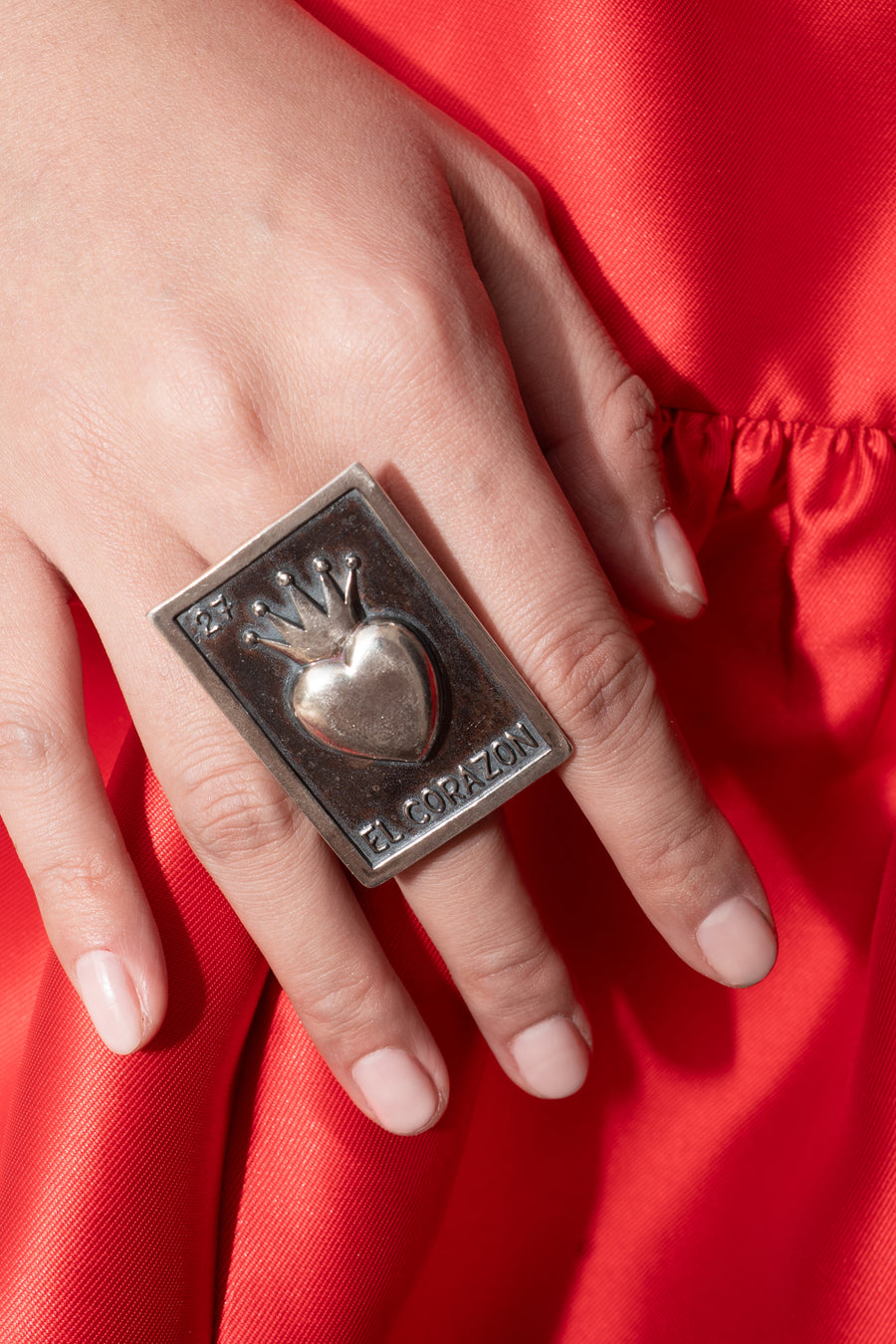 Anillo Carta Corazón, joya de plata .925 – Gabriela Sánchez (vista 3)