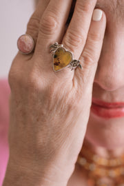 Anillo Reflejo de Mamá, joya de plata .925, con rodocosita – Gabriela Sánchez (vista 5)