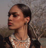 Aretes Penca Mediana, joya de plata .925 – Gabriela Sánchez (vista 3)