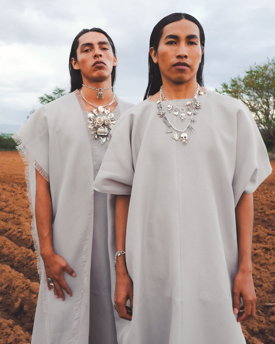Collar Mictlán Sagrado, joya de plata .925 – Gabriela Sánchez (vista 3)