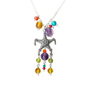 Dije Piñata y Confeti, joya de plata .925, con amatista – Gabriela Sánchez
