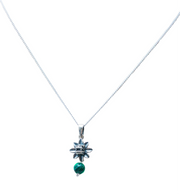 Dije Quetzalcóatl Malaquita, joya de plata .925 – Gabriela Sánchez