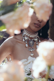 Choker Exvoto de Perlas, joya de plata .925, con hematita – Gabriela Sánchez