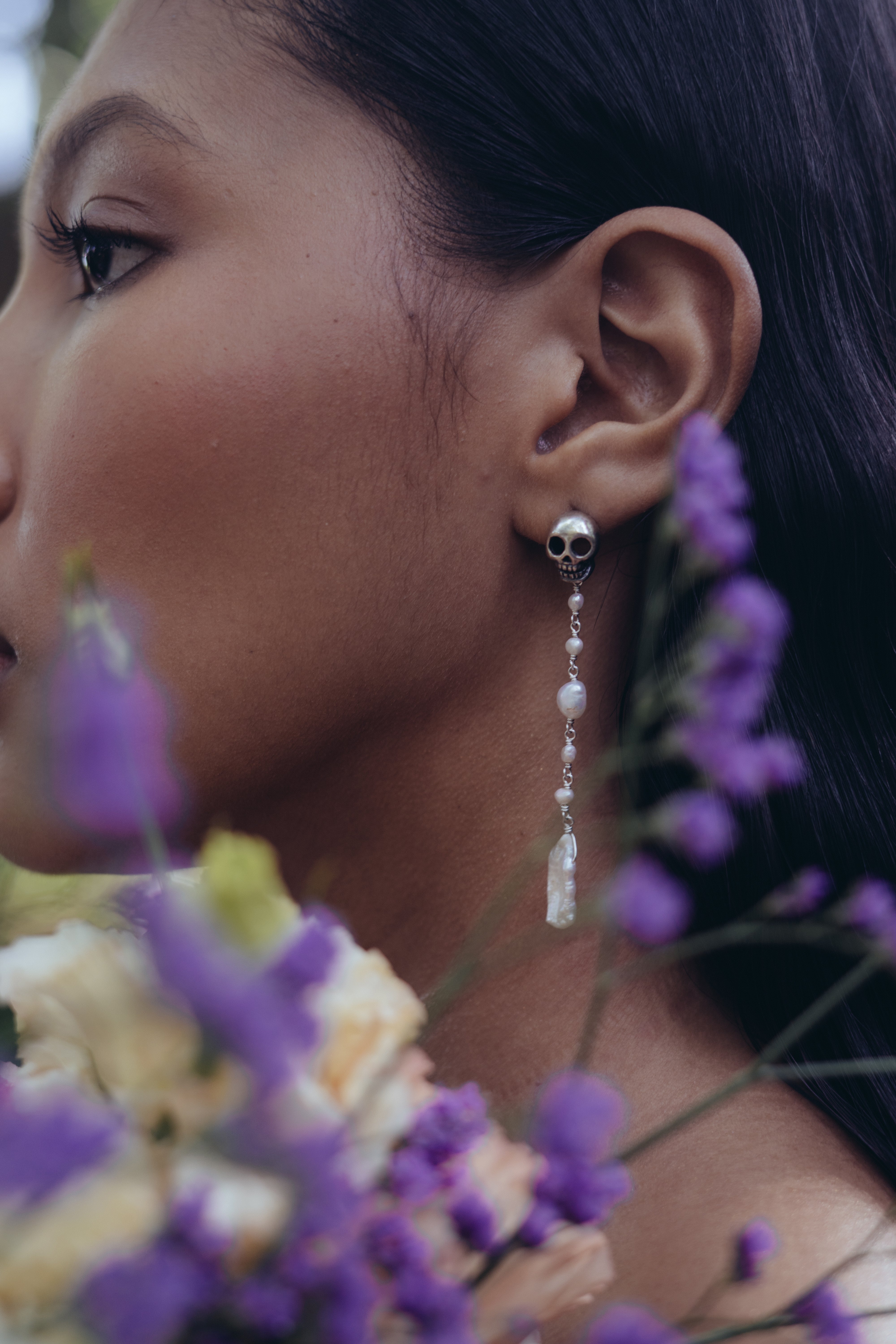 Aretes Lluvia de Perlas, joya de plata .925 – Gabriela Sánchez (vista 2)