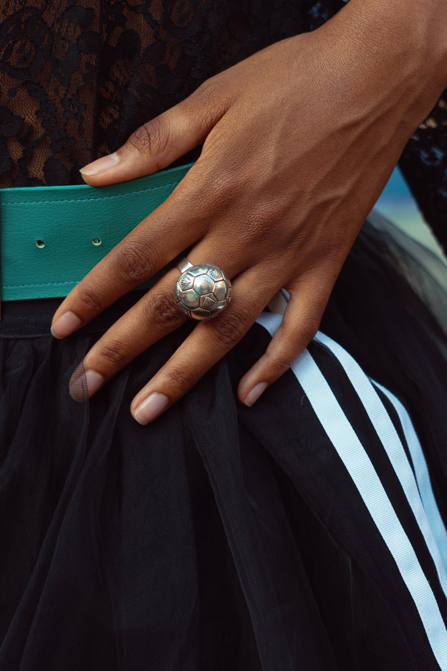 Anillo Balón de Agave, joya de plata .925 – Gabriela Sánchez (vista 4)