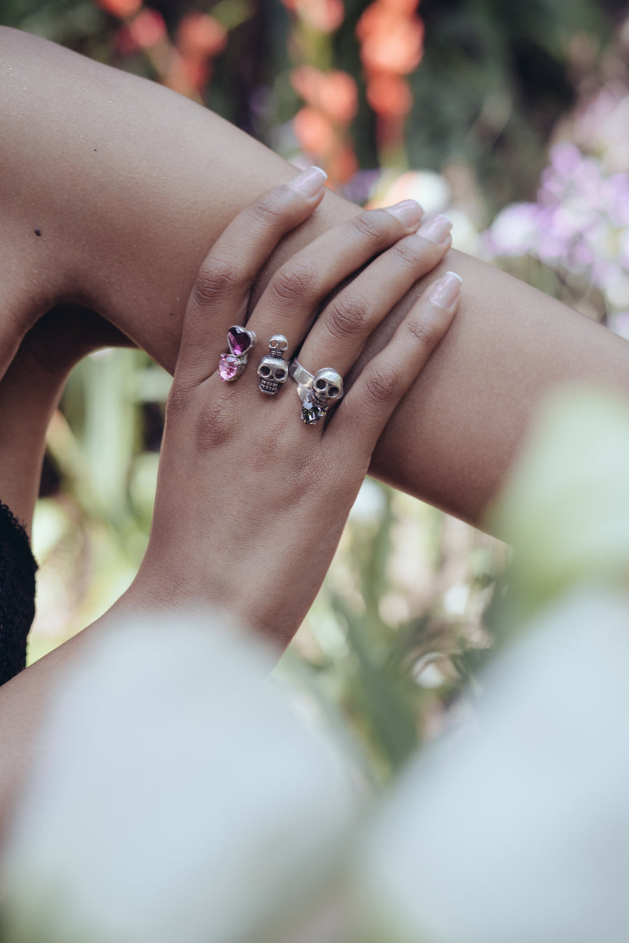 Anillo Amores Profundos, joya de plata .925, con cristal Swarovski – Gabriela Sánchez (vista 3)