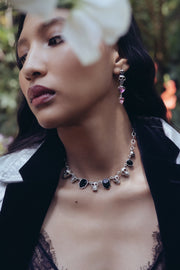 Aretes Amores Profundos, joya de plata .925, con cristal Swarovski – Gabriela Sánchez (vista 3)