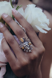 Anillo Tlaltecuhtli, joya de plata .925 – Gabriela Sánchez (vista 2)