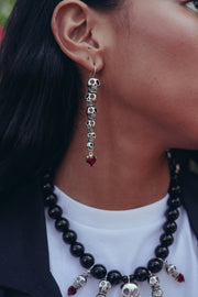 Aretes Encuentro, joya de plata .925, con cristal Swarovski – Gabriela Sánchez (vista 2)