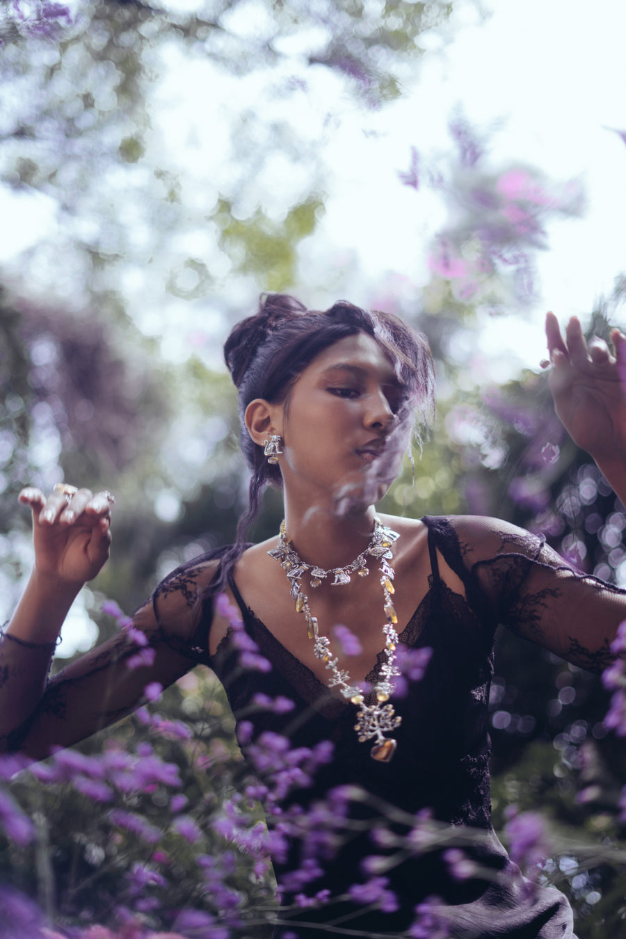 Collar Árbol de la Vida en Ámbar, joya de plata .925 – Gabriela Sánchez