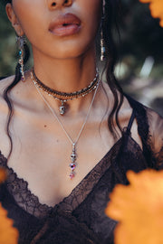 Dije Amores, joya de plata .925, con cristal Swarovski – Gabriela Sánchez (vista 4)