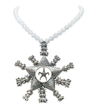 Collar Piñata Lele, joya de plata .925, con cuarzo – Gabriela Sánchez (vista 2)
