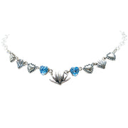 Gargantilla Amor Celeste, joya de plata .925, con cristal Swarovski – Gabriela Sánchez
